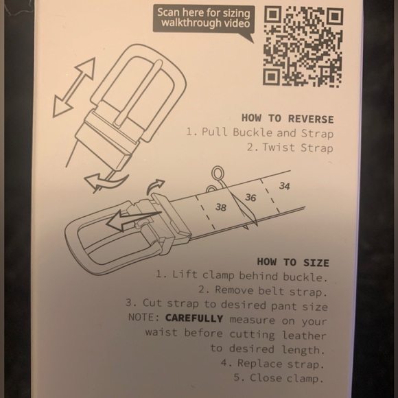 FULL GRAIN LEATHER BELT - Picture 3 of 3